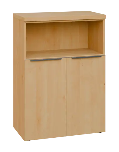 SIN 3 - 8DN kancelářská skříň, 2-dveřová/nika, 1120x800x400, javor horský